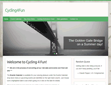 Tablet Screenshot of cycling4fun.com